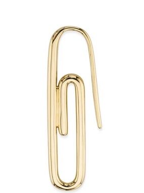 Anita Ko yellow gold paper clip earring